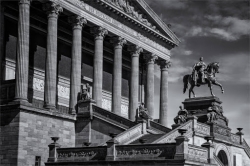 Alte Nationalgalerie black and white photo