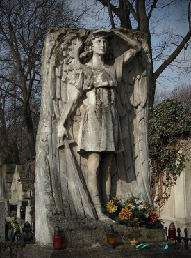 Angel of Revenge  designed by Konstanty Laszczka Rakowicki Cemetery