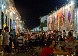 At Paraty Brazil by night