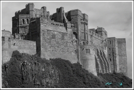 Bamburgh Castle old photo