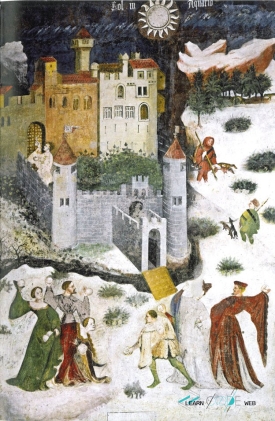Buonconsiglio Castle fresco painting