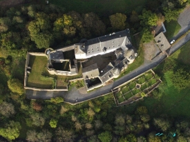 Castle Burresheim aerial view