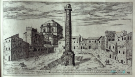 Dessin de la colonne par etienne Duperac 