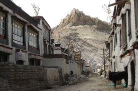 Gyantse Dzong from town