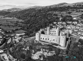 Harlech Castle old photo