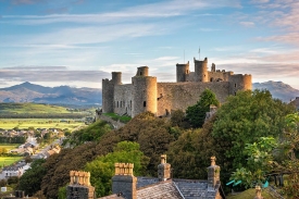 Harlech Castle panoramic