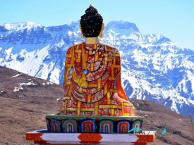 Key Monastery Spiti Valley statua