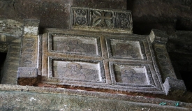 Lalibela chiesa di bete maryam interno archi