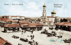 Market Square near the Cathedral of St Harlampia