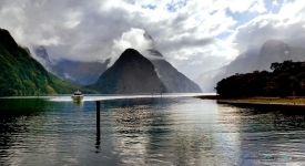 Milford Sound Piopiotahi fiord in the south west of New Zealand South Island