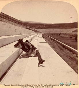 Panathenaic stadium underwood postal card