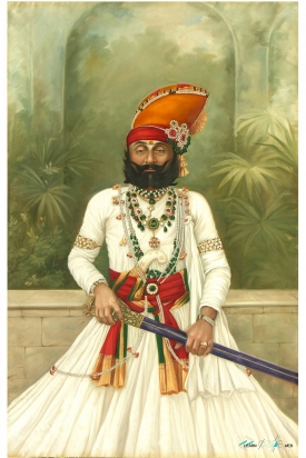 Portrait of Maharaja  Takhat Singh of Marwar