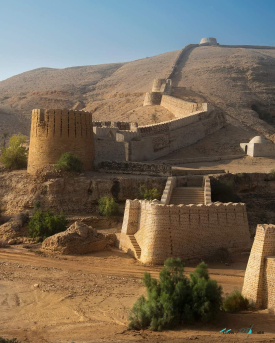 Ranikot Fort walls towers