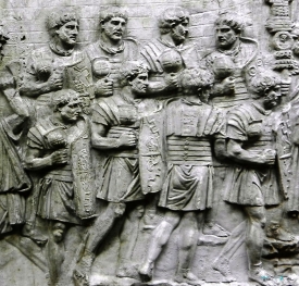 Roman legionaries from Trajans Column