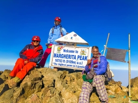 Rwenzori Mountains National Park billboard