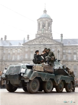 SS Standarte Regiment Der Fuhrer arrives in Amsterdam