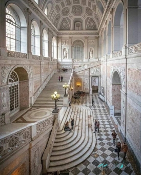 The staircase of the Royal Palace in Naples Italy.jpeg