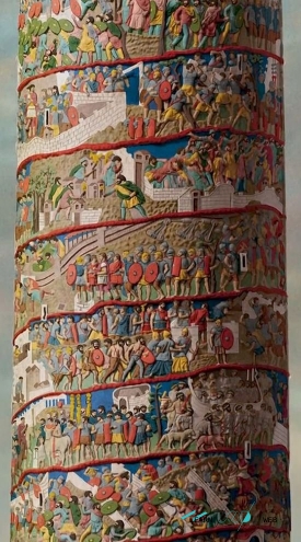 Trajan column colored details