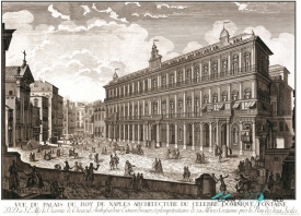 Vue du palais du Roy de Naples