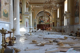 damaged the Spaso Preobrazhenskyi Orthodox cathedral