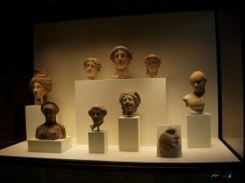 getty villa head Statues