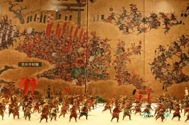 inside battle Osaka Castle