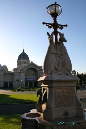 kangaroo statue The Royal Exhibition Building Melbourne