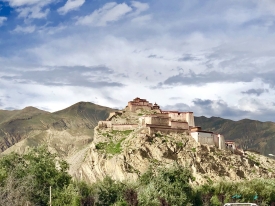 old fort overlooking the town