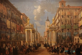 ornato de la calle de las platerias calle mayor museo de historia de madrid