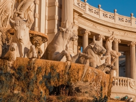 palace monument france statue museum marseille longchamp