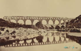 pont du gard old photo