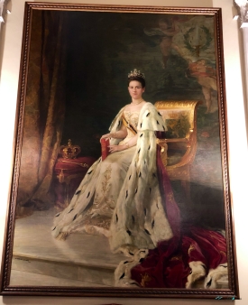 portrait at the execution room of the Royal Palace of Amsterdam