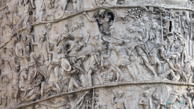 relief from Trajan Column in Rome battle against the Dacians